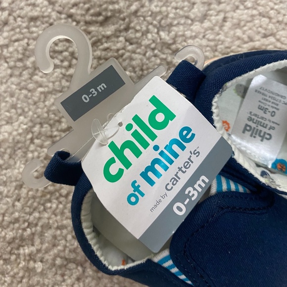 Child Of Mine Nautical Slip On 0-3mo Shoes - Picture 4 of 5